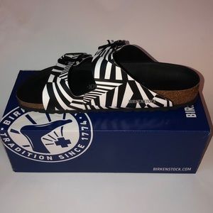 Birkenstock Arizona Dazzle Camo Black & White